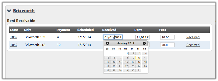 Greenhouse PM Overview - Rent Receivable